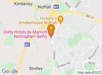map of The Spa At The Nottingham Belfry