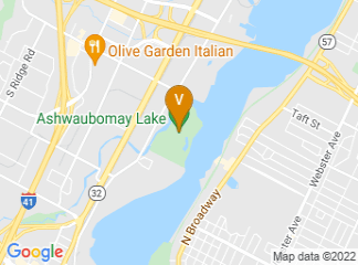 map of Ashwaubomay Lake