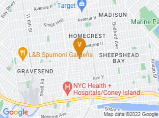 map of Brooklyn Public Library - Homecrest Branch