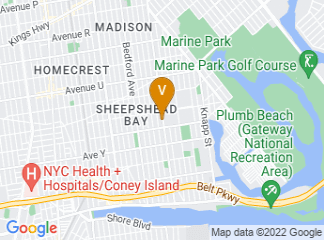 map of Brooklyn Public Library - Kings Bay Branch