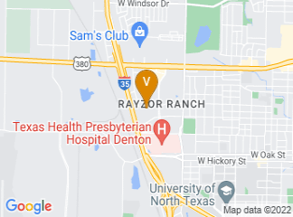 map of Denton Convention Center