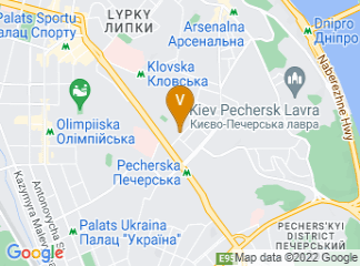 map of Kyiv National University of Technologies and Design