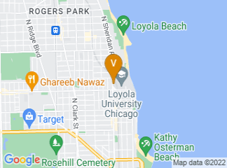 map of Loyola University Chicago Lake Shore Campus