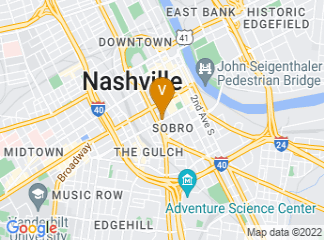 map of Embassy Suites by Hilton Nashville Downtown