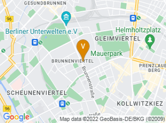 map of Unicorn Workspaces Brunnenviertel