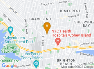 map of Brooklyn Public Library - Gravesend Branch