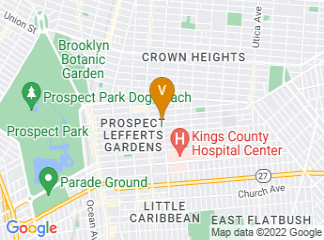 map of Brooklyn Public Library - Crown Heights Branch