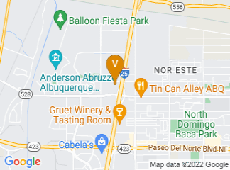 map of CNM Workforce Training Center