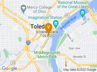 map of Hilton Garden Inn Toledo Downtown