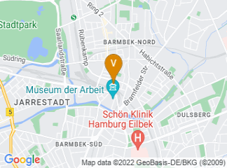 map of IntercityHotel Hamburg-Barmbek