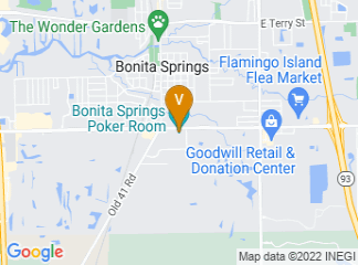 map of Bonita Springs Poker Room