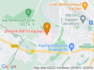 map of Uniklinik RWTH Aachen