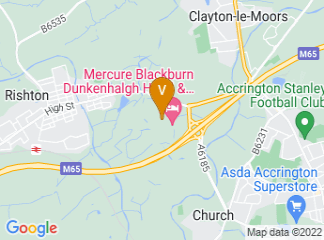 map of Dunkenhalgh