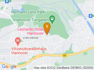 map of Leonardo Hotel Hannover