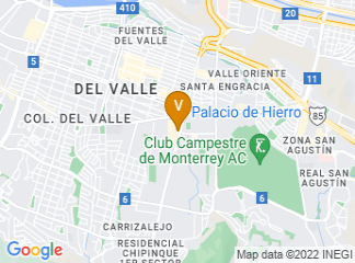 map of Hotel NH Collection Monterrey San Pedro