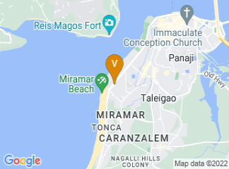 map of Fortune Miramar - Hotel in Goa