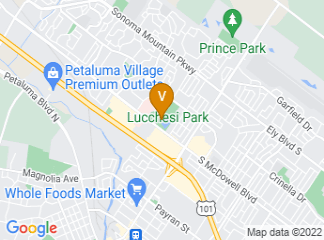 map of Petaluma Community Center
