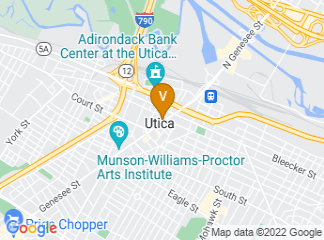 map of Delta Hotels by Marriott Utica