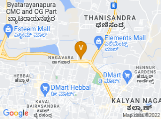 map of Hilton Garden Inn Bengaluru Embassy Manyata Business Park