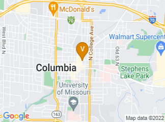 map of Mareck Center for Dance, formerly Missouri Contemporary Ballet