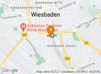 map of InterCity Hotel Wiesbaden