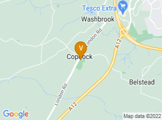 map of Copdock Village Hall