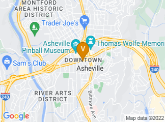 map of The Restoration Asheville