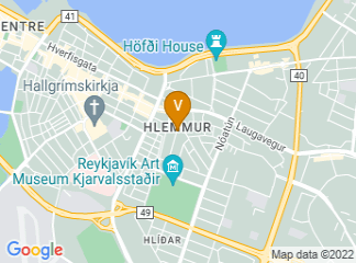map of Iceland University of the Arts