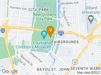 map of City Park Festival Grounds