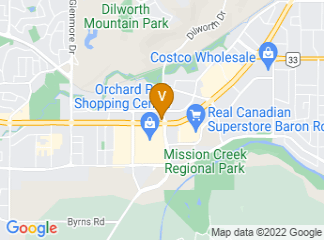 map of Ramada by Wyndham Kelowna Hotel & Conference Center