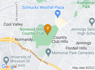 map of Norwood Hills Country Club