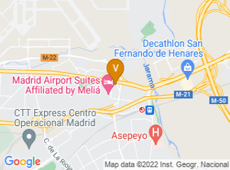 map of Crowne Plaza Madrid Airport, an IHG Hotel