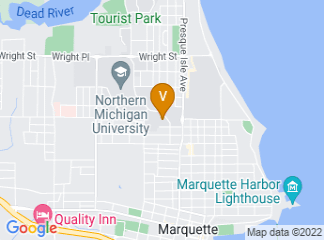 map of Northern Center at Northern Michigan University