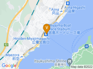 map of Hiroden-Miyajimaguchi Station