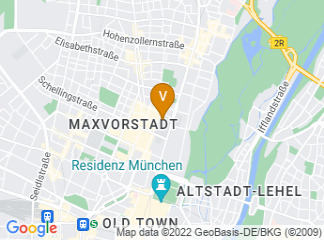 map of Institute of Musicology at the University of Munich