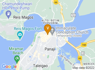 map of Treehouse Neptune, Panaji, Goa
