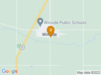 map of Winside American Legion Post 252