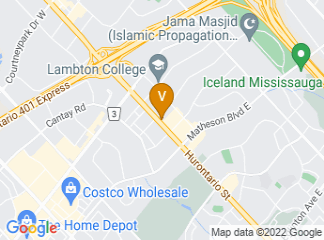 map of Hyatt Place Toronto/Mississauga Centre