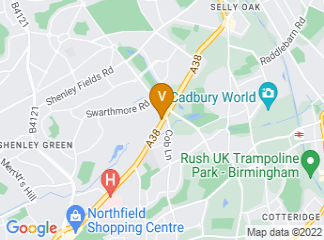map of Bournville Gardens