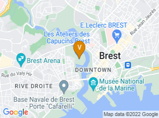 map of Les Ateliers des Capucins Brest
