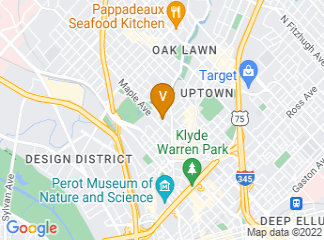 map of Marriott Dallas Uptown