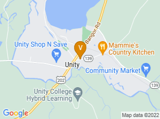 map of Unity College Center for the Arts