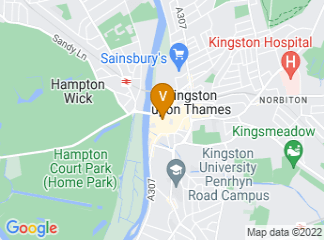 map of All Saints Church, Kingston upon Thames
