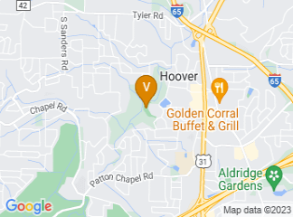 map of Hoover Country Club