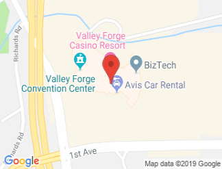 map of Valley Forge Convention Center