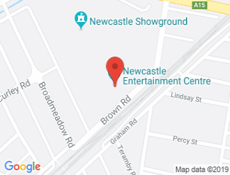 map of Newcastle Entertainment Centre