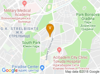 map of Hotel Marinela Sofia