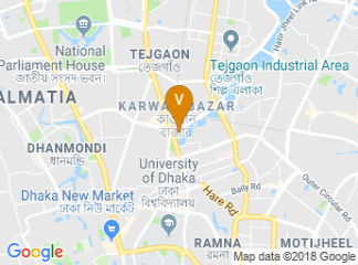 map of Pan Pacific Sonargaon Dhaka Hotel