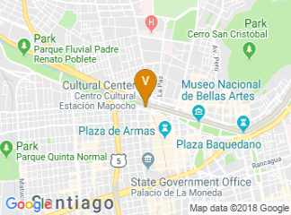 map of Mapocho Station Cultural Center