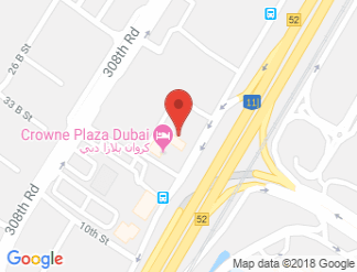 map of Crowne Plaza Dubai